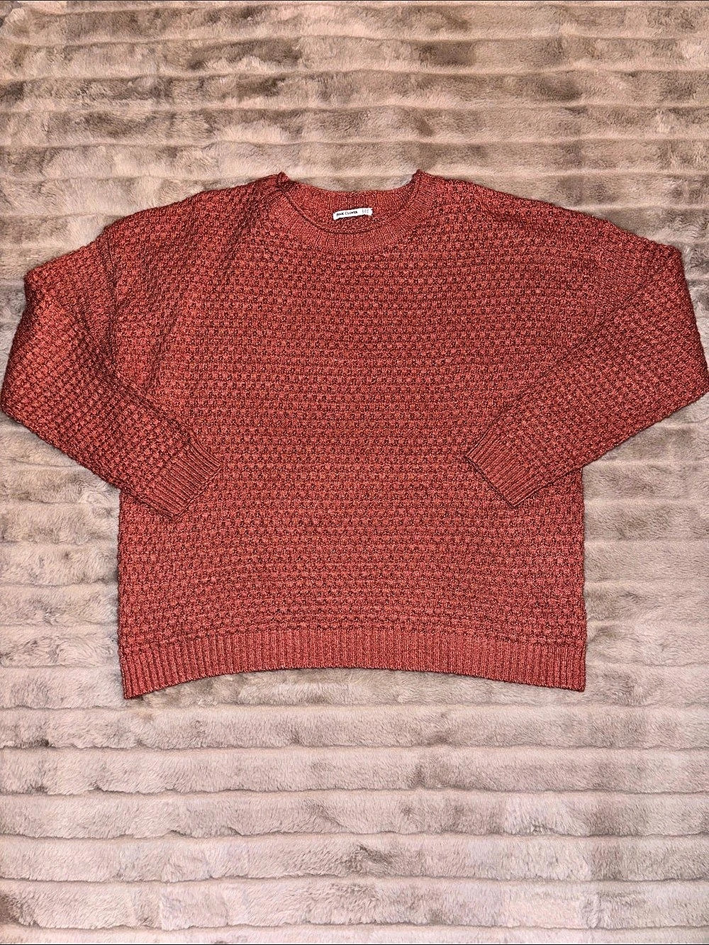 Pink Clover Women's Crewneck Sweater in Red Size XL